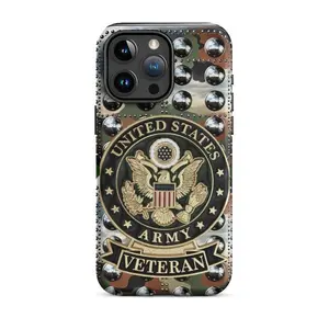 Tough Case for iPhone 16 and below,Army Veteran phone case, Military phone case