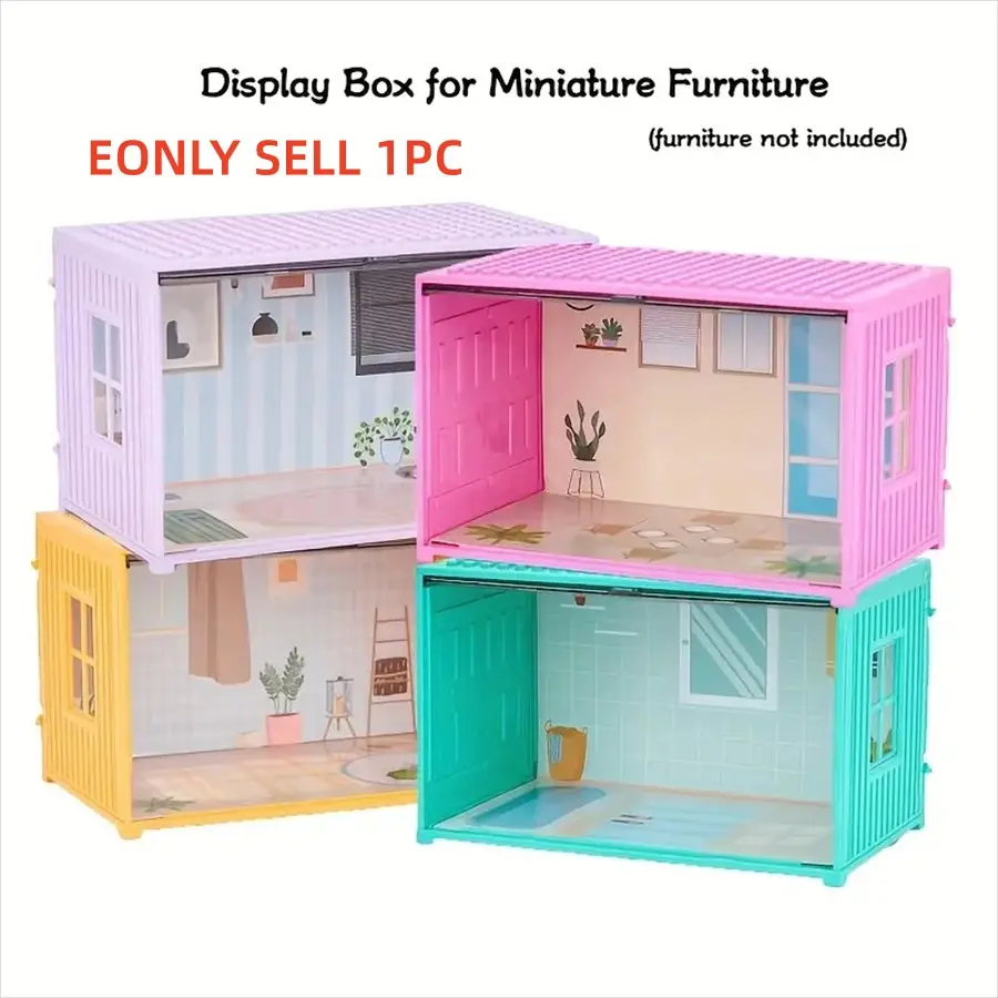 New Living Room Set Simulation Role Play Indoor Furniture, Container Scene Display Mini Home Model, Decorative Interior Accessories, Miniature Set, Doll House