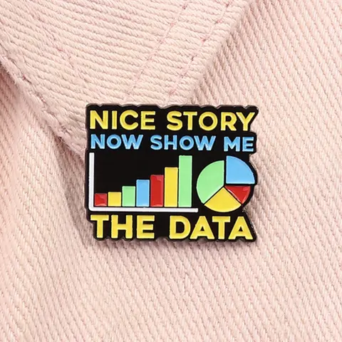 Creative Data Analyst Themed Brooch, Alloy Brooch Pin, Cute Pin for Backpacks, Jeans, Scarves, Hats Decoration, Modern Trendy All-match & Exquisite Brooch for Birthday Gift, Fashion Accessory
