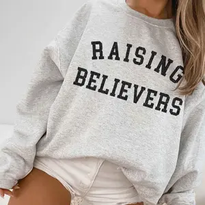 Raising Believers Christian Unisex Sweatshirt, Merch Christian Crewneck, Trust In the Lord Faith Based Shirt, Jesus Worship Tee