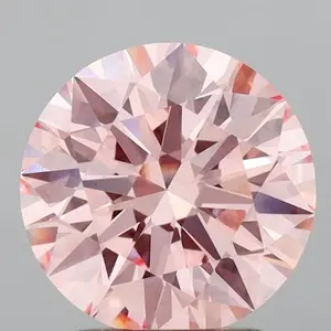 2.09 Carat Round Cut Fancy Pink