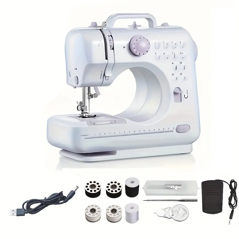 Portable Electric Sewing Machine, Compact Handheld Design, Easy to Use for Beginners & Professionals, Ideal for Home & Travel