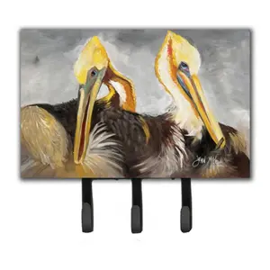 Carolines Treasures  Pelicans Preening Leash & Key Holder