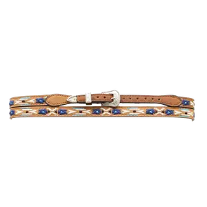 M&F Western Aztec Brown Leather Hat Band 0238244