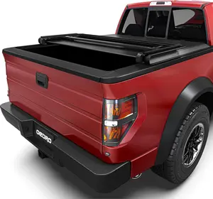 YITAMOTOR Upgraded Soft Tri-fold Truck Bed Tonneau Cover On Top Compatible with 2009-2014 Ford F150 F-150 with 5.5ft Bed