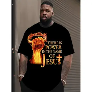 [100%25 Cotton] [100%25 Cotton] [Power T-Shirt] Extra Large Men'S Power In The Name Of Jesus' T-Shirt T-Shirt For Men And Women