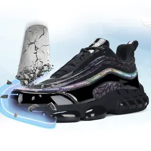 Steel Toe Shoes for Men & Women Lightweight Indestructible Work Sneakers with Non-Slip Sole Composite Toe Safety Shoes for Construction Warehouse & Outdoor Work Footwear