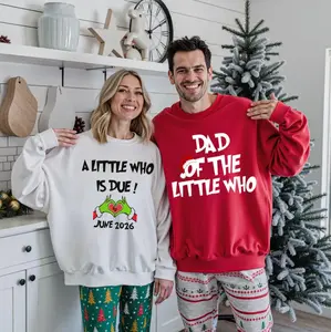 Pregnancy Announcement T-Shirt, Sweatshirt - Christmas Maternity Sweater Holiday Gender Reveal Gift For Expecting Xmas Baby Shower Crewneck, Special Gift For Couple