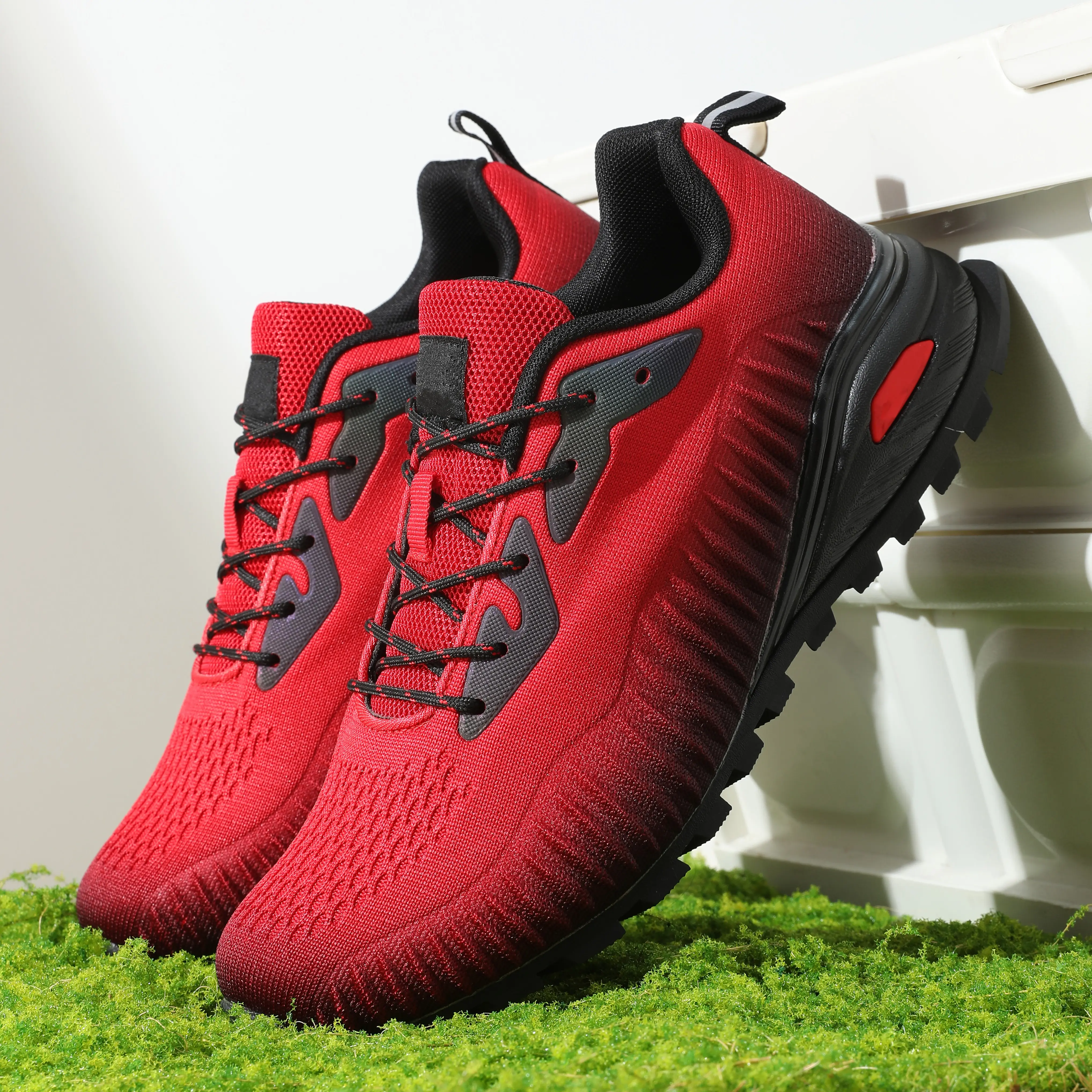 Men's Casual Trainers - Breathable Lightweight Sports Running Shoes, Low Ankle Fit, Non-Slip Grip, Multi-Size, Shockabsorb Step, Built for Running and Daily Walking