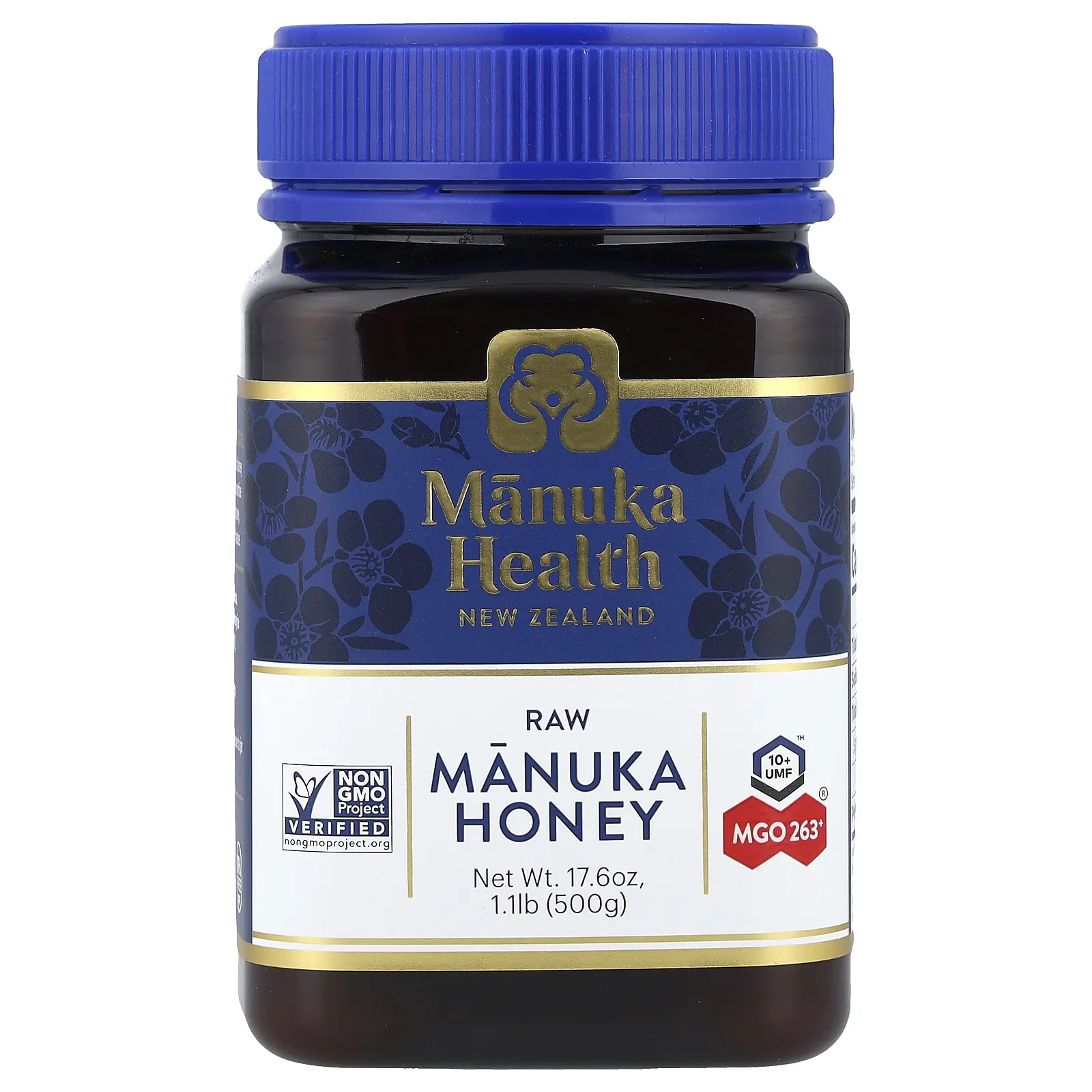 Manuka Health Raw Manuka Honey, UMF 10+, MGO 263+, 17.6 oz (500 g) Manuka Health Raw Manuka Honey, UMF 10+, MGO 263+, 17.6 oz (500 g)
