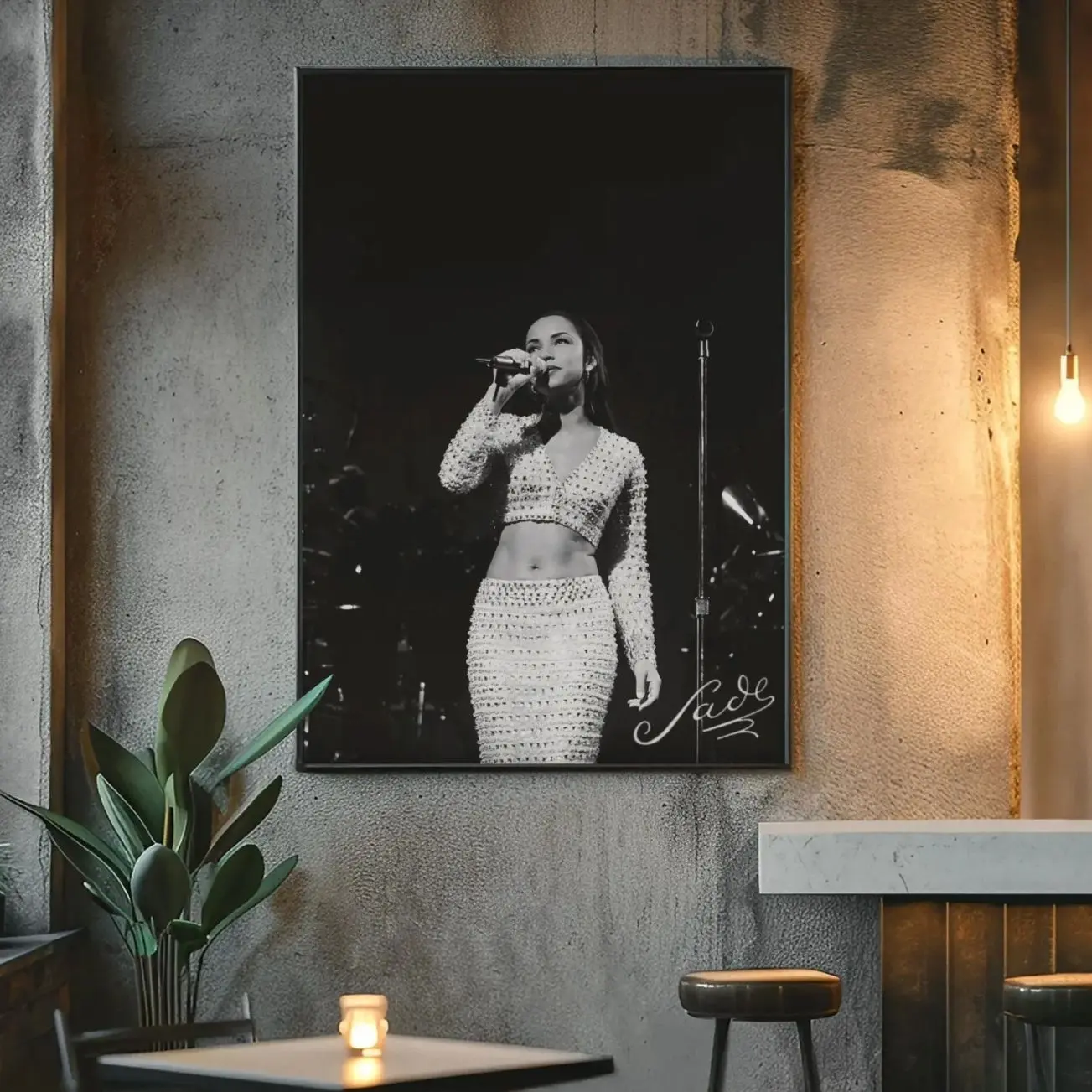 Vintage Sade Signed Concert Poster | Iconic Album Wall Art | Y2K Music Aesthetic Print | Retro R&B Home Decor | 90s Music Band Gift