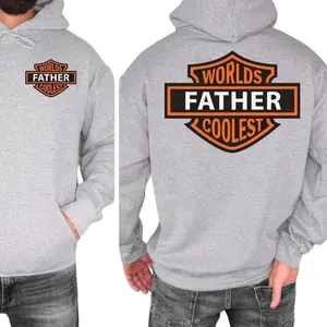 World's Coolest Father Motorcycle Patch Father's Day Hoodie, World's Coolest Father Sweatshirt, For Dad Tee, Unisex Sweater Pullover Tee