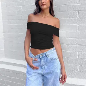 Women's Sexy Off-shoulder Top With A Boat Neckline