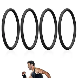Silicone Patella Tendon Knee Strap 4 Pack for Pain Relief & Support Brace Ideal for Hiking Soccer Basketball Running Tennis Tendonitis Volleyball & Squats - Tool, Healthcare