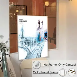 City Street Pattern Unframed Painting, 1 Count Modern Canvas Wall Art, Wall Decor for Home Living Room Bedroom Office School