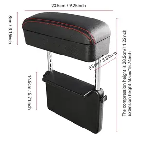 Suitable for Car Armrest Support, Car Elbow Rest Pad, Universal Armrest Extender with Storage Box, Console Storage Organizer, Car Interior Accessories