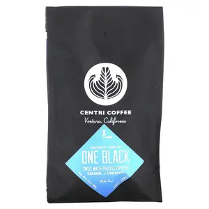 Centri Coffee, Organic One Black, Caramel + Chocolate, Whole Bean, Decaf, 12 oz (340 g)