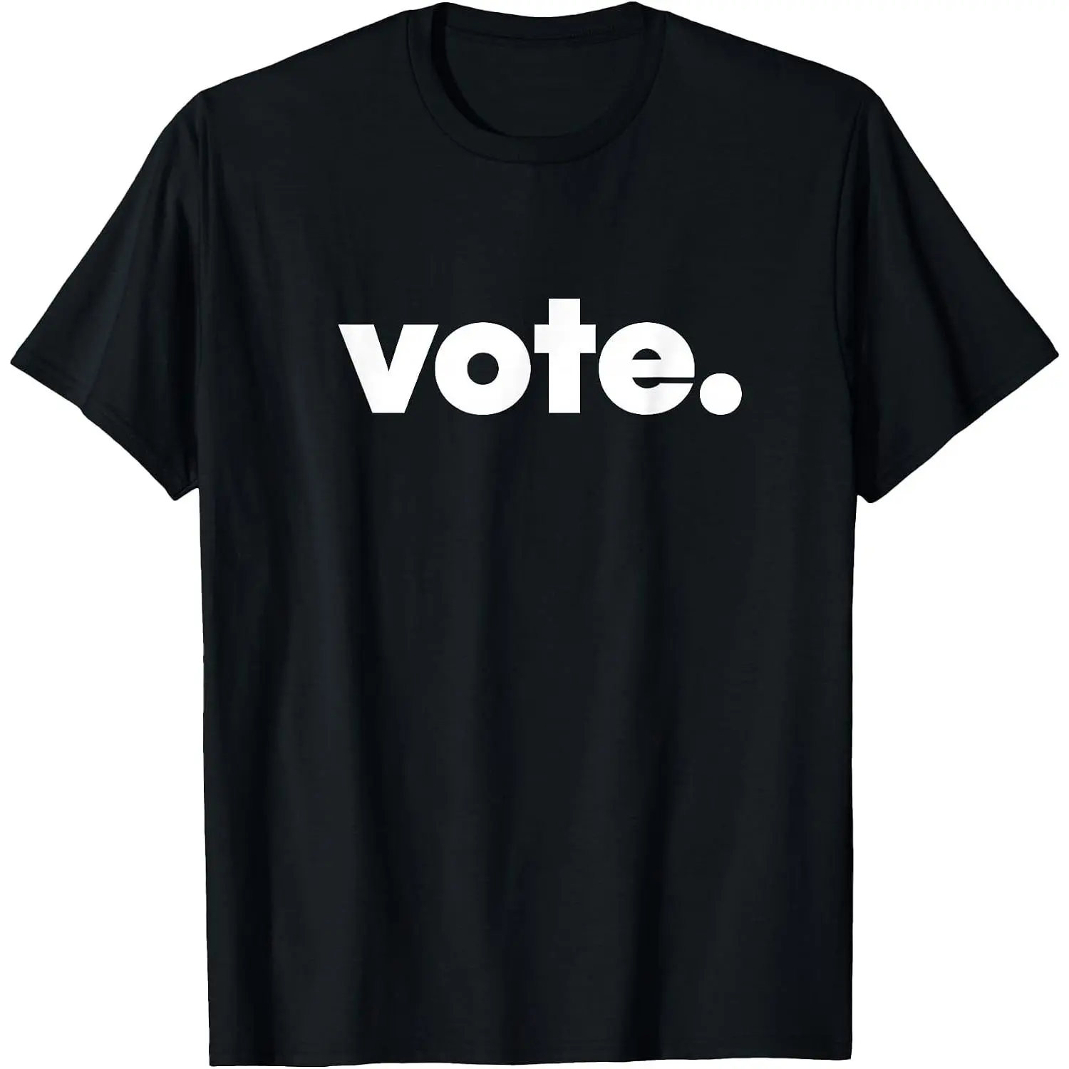 Vote - Election T-Shirt Womens Cotton Short Sleeve Summer Casual Graphic Crew Neck Tee Black
