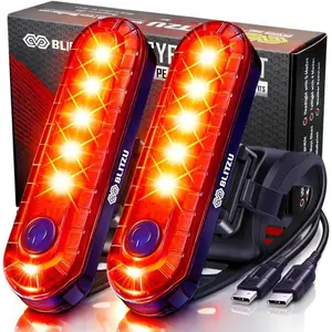 Rechargeable Bike Tail Light 2 Pack, Bright Bicycle Rear Cycling Safety Flashlight Accessories For Cyborg 120T, Road Mountain Bikes, 4 Light Modes for Night Riding, Suitable for Adults Kids Men Women