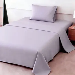 4pcs ultra-soft 85g sheet and pillowcase set, soft solid color, machine washable, suitable for all seasons, Christmas comfortable bedding set, available for single, double, king, and queen beds.