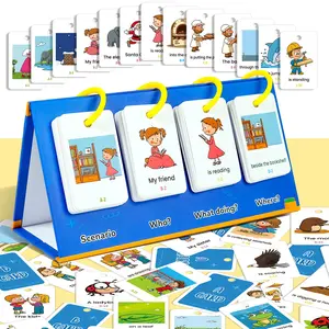 80 Pcs Educational Word Cards with Pictures, Visual Stimulation Cards, English Vocabulary Learning Flashcards for Kids, Mind Training Study Tools