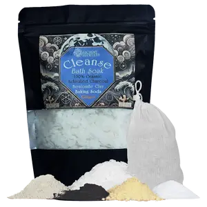 Magnesium Flake Bath Soak Cleanse by Alchemy Elements with Food-Grade Magnesium Chloride & Organic Minerals for Refreshed Skin