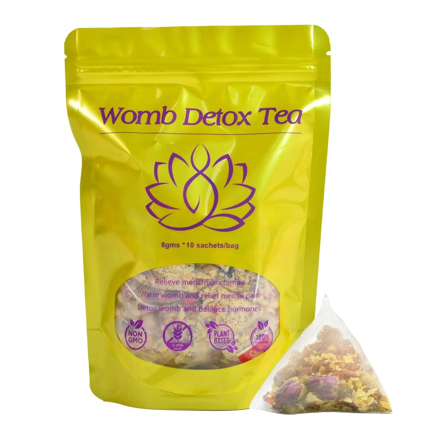 Aromlife Womb Detox Fertility Tea for Women to Get Pregnant Fast, Herbal Fibroid Tea 10 Pcs Tea Bags Help to Relieve Menstrual & Period Cramps Uterus Warmer and Cleanse