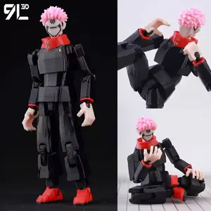 9L3D Printed Lucky Dummy 13 Jujutsu Kaisen Ryomen Sukuna Anime Multi-Jointed Shapeshift Toys Action Figures Mannequin Model