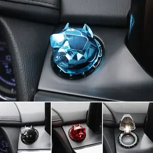 Metal Bully Dog Car Engine Ignition Start Switch Button Protective Cover Sticker Cover Car Trim Accessories Toy 2026 For your cars