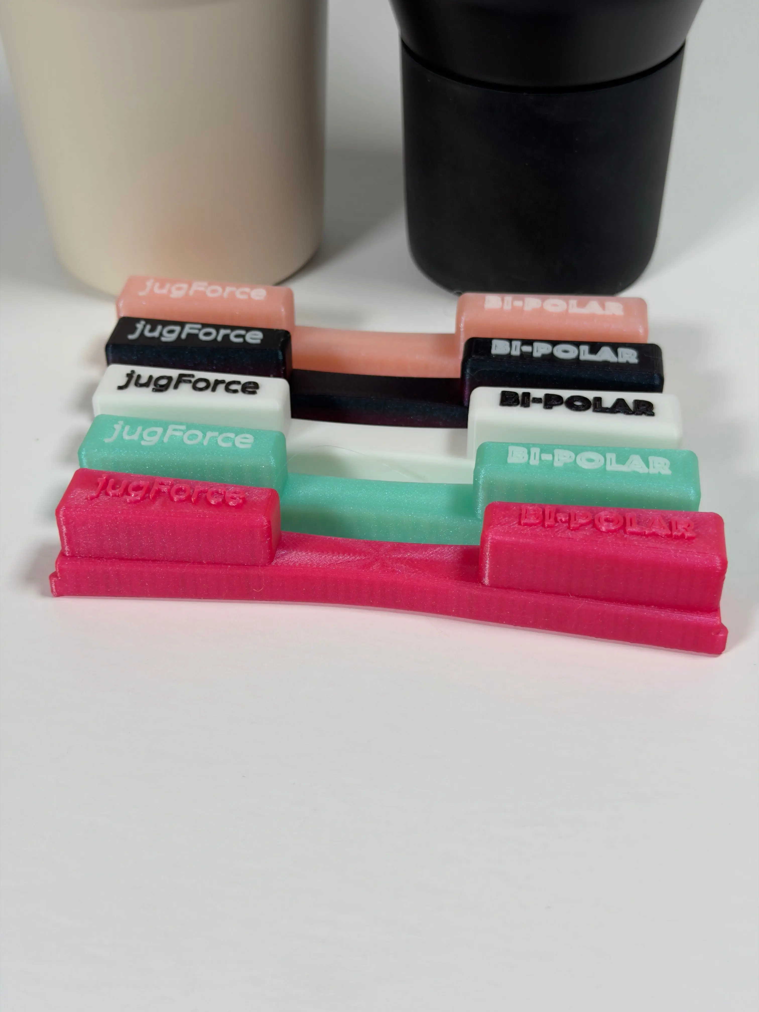 Bi-POLAR by jugForce | 3D-Printed Handle for HydroJug Traveler 40oz 32oz 20oz Compact Carry-Friendly Design with Two Sizes Maximum Leverage for Stuck Lids | Limited Edition Drops