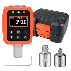 1/2" Digital Torque Adapter - 12.5-250 Ft-Lb, Converts Any 1/2" Ratchet tool to Torque Wrench,  Torque Converter with 3/8" & 1/4" Adapters, Buzzer & LED , for ,  &