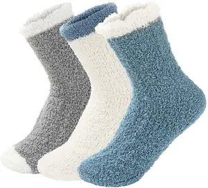 Womens Fuzzy Socks Soft Warm Fluffy Socks for Women Cozy Socks Winter Sleep Socks