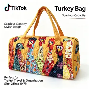 New Quilted Short-Trip Carry-On Bag — Multifunctional Sports & Gym Bag