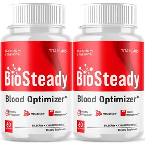 (2 Pack) BioSteady Advanced Blood Max Support Supplement Bio Steady 120 Capsules