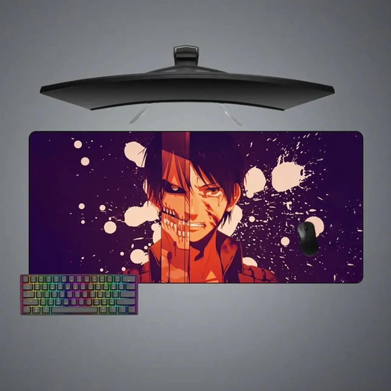 Eren Titan Design Gaming Mouse Pad, Computer Desk Mat