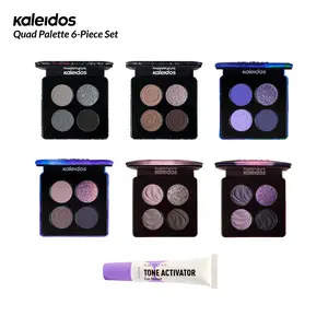 Kaleidos Quad Palette 6-Piece Set | Smokey Look, Highly-Pigmented, Silky Mattes & Unparalleled Shimmers