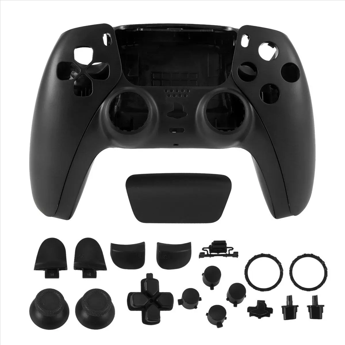 Custom Durable Plastic PS5 BDM-010 Controller Repair Accessories, Replacement Housing Shell Cover with Buttons, Black