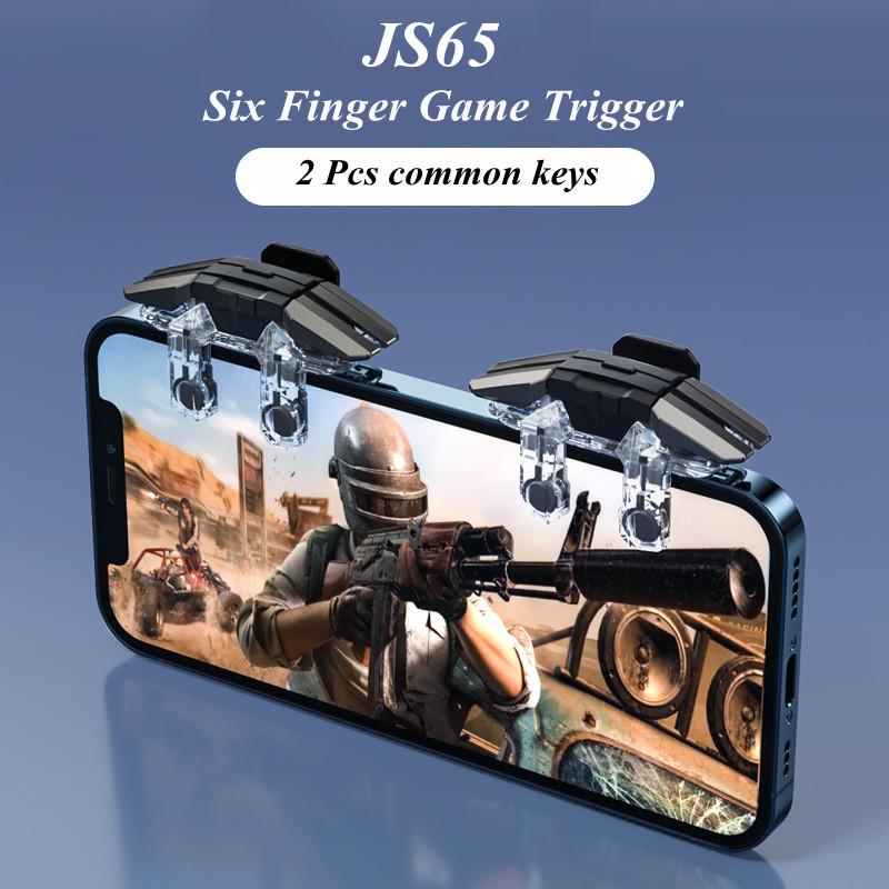 BlueWow Ambidextrous Trigger for iPhone & Android Enhanced Grip Stability FPS Games Controller CODM Freefire Mobile Gaming Performance Console