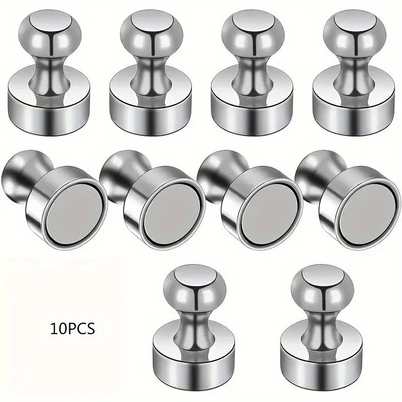 Magnetic Push Pin, 10pcs/set Strong Magnets for Whiteboard, Refrigerator Magnets, Small Push Pin Magnets for Whiteboard, Office