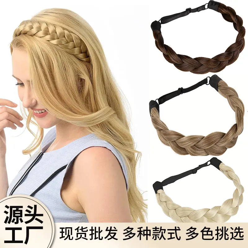 Wide Braided Headband Hoop Fashion Hair Accessories Elastic  display picture 3