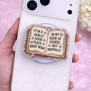 In My Book Not Mentally MagSafe Phone Grip – Book Lover Magnetic Holder Stand