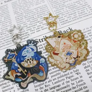 Milk Cookie & Pure Vanilla Cookie Keychain Acrylic Charm, Keyring Accessory, Collectible Fan Merch, Durable Acrylic Keychain, Perfect Gift for Fans, Bag Charm