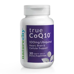 NatureCity TrueCoQ10 Ubiquinol 100mg - Active CoQ10 for Heart Health, Cellular Energy and Mitochondrial Support - Antioxidant and Muscle Recovery - Non-GMO Softgels - 60 Count