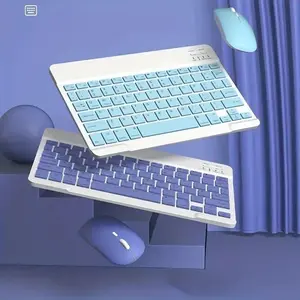 Rechargeable Wireless Keyboard and Mouse Combo for Apple iPad iPhone iOS 13 and above Samsung Tablet Phone Smartphone Android Windows