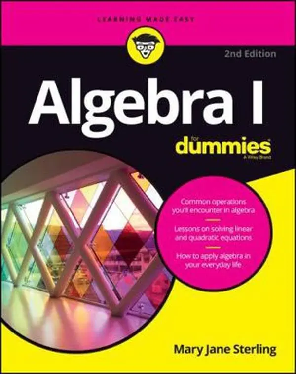 Used Algebra 1 Textbook - For Dummies, 2nd Edition by Mary Jane Sterling (Paperback, English) - Mathematics Learning Resource with Easy-to-Follow Guidance