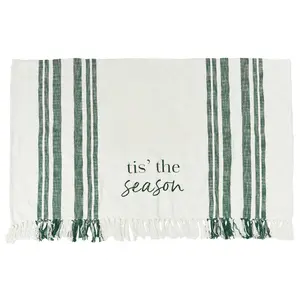 Morgan Tis The Season Woven Christmas Throw Blanket by Valerie