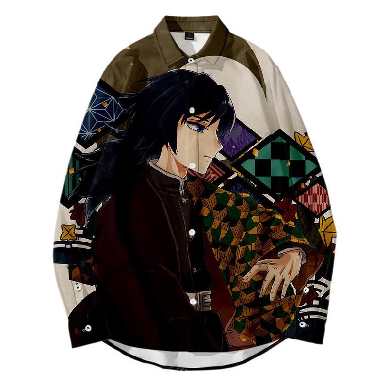 Demon Slayer Jacket, Giyu Tomioka & Tanjiro Cosplay Shirt Cape, Zenitsu, Nezuko Anime Costume for Men & Women - Official Style