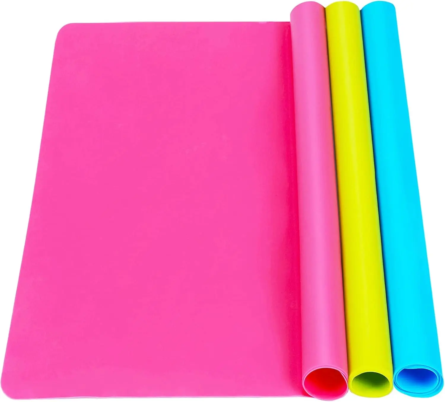 3 Pack Silicone mat Large Silicone Sheets for Crafts, Liquid, Resin Jewelry Casting Molds Mat, Silicone Placemat 15.7” x 11.8”