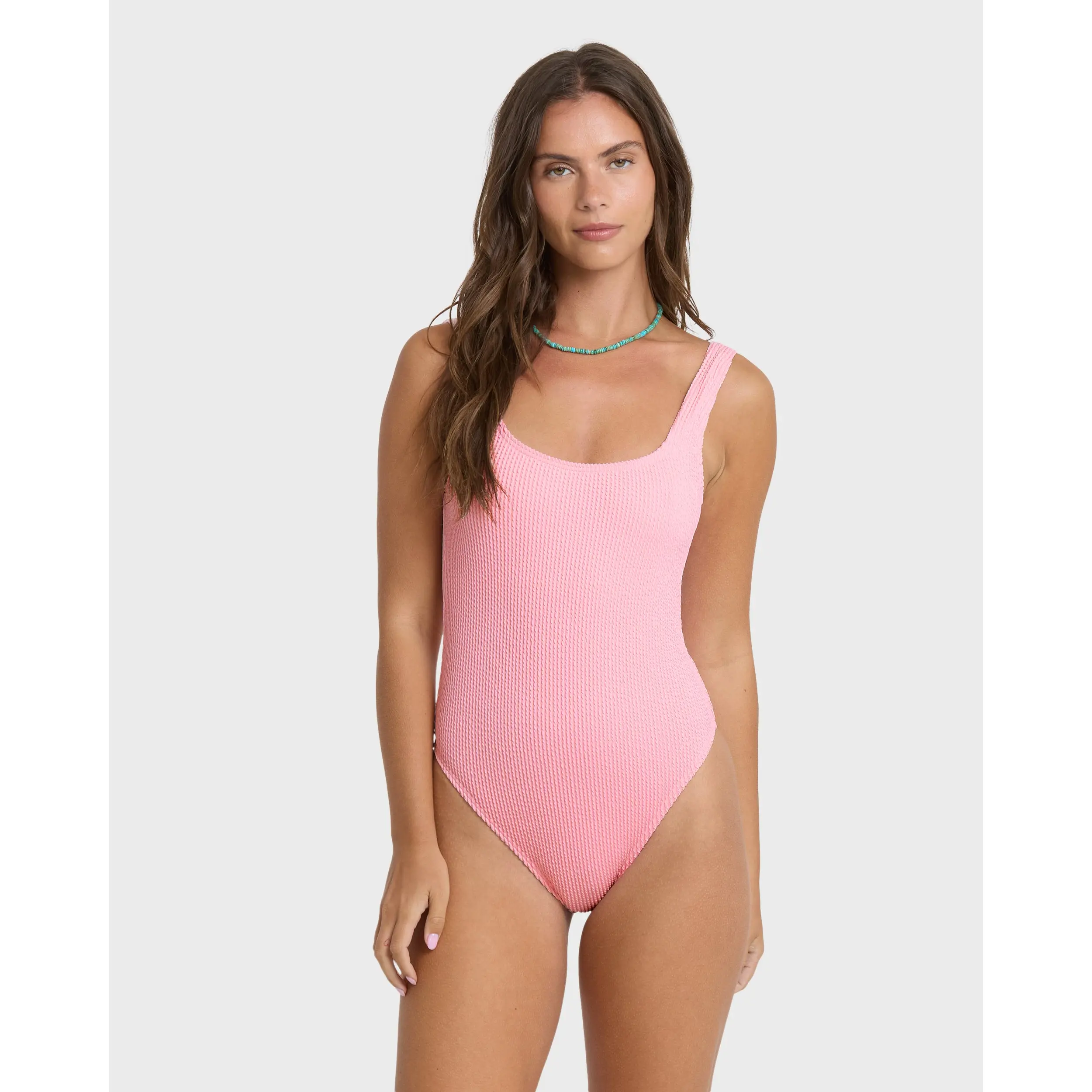 Summer Hi Tanker One Piece Swimsuit - Pink Sand