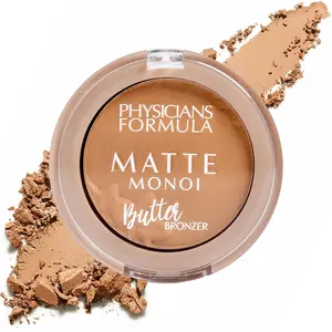 Mini Matte Monoi Butter Bronzer, Matte Bronzer, Powder Face Matte Makeup, Dermatologist Tested, Essential Fatty Acids, Pro-Vitamins, Softens, Conditions, And Moisturize Skin